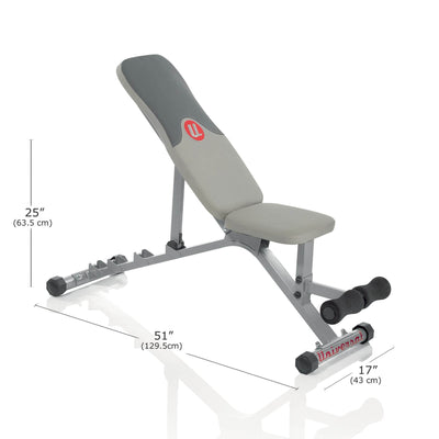 Universal UB300 5 Position Adjustable Weight Lifting Gym Training Fitness Bench
