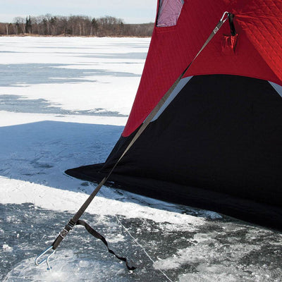 Eskimo FatFish Insulated 7-9 Person Pop Up Ice Fishing Shanty Shack Shelter Hut