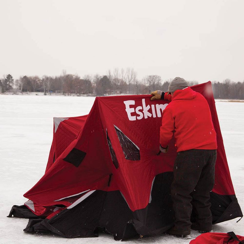 Eskimo FatFish 6120i Insulated 5-7 Person Pop Up Ice Fishing Shelter Hut Tent