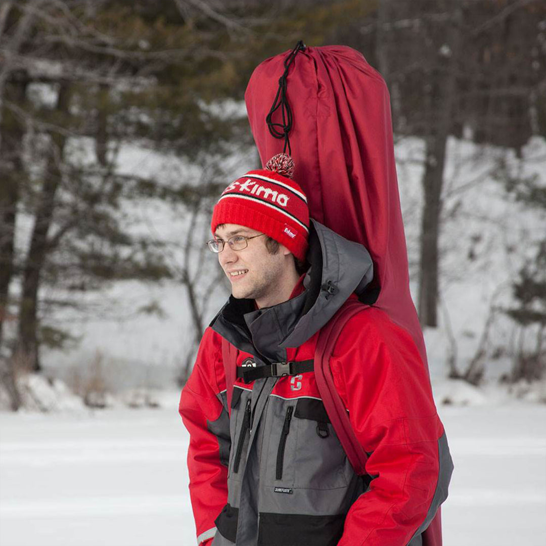 Eskimo QuickFish 3 Portable 3-Person Pop Up Ice Fishing Shanty Shack, (2 Pack) - VMInnovations
