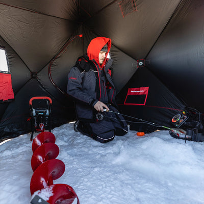 Eskimo QuickFish 3 Portable 3-Person Pop Up Ice Fishing Shanty Hut (Open Box) - VMInnovations
