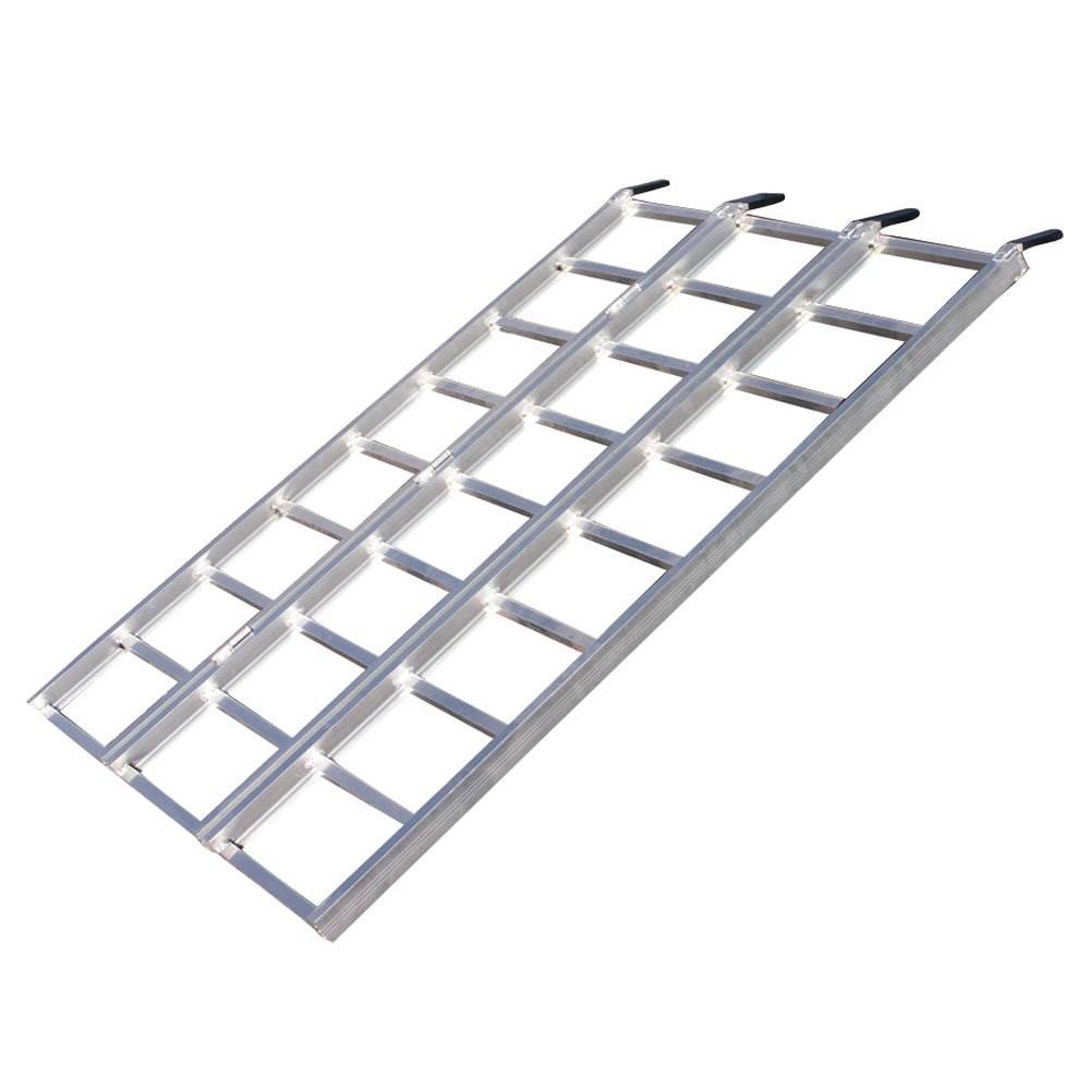 Yutrax 70 Inch 750 Pound Aluminum Tri-Fold Truck Bed ATV Loading Ramp (Used)