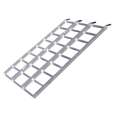 Yutrax 70" 1750 Pound Aluminum Tri-Fold Truck Bed ATV Loading Ramp (Damaged)