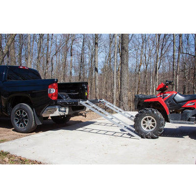 Yutrax TX195 1500 Pound Aluminum Truck Bed ATV Loading Straight Utility Ramps - VMInnovations