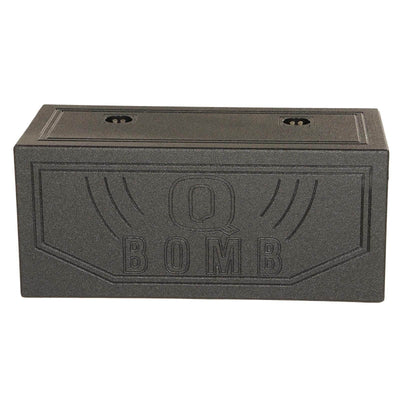 Q Power Dual 8 Inch Vented Port Subwoofer Sub Box with Bedliner Spray (Open Box) - VMInnovations