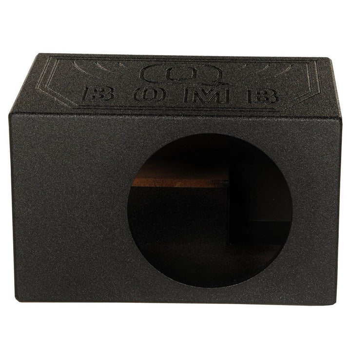 Q-Power Single 8 Inch Vented Ported Car Subwoofer Sub Box Enclosure (Open Box)