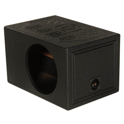Q-Power Single 8 Inch Vented Ported Car Subwoofer Sub Box Enclosure (Used)