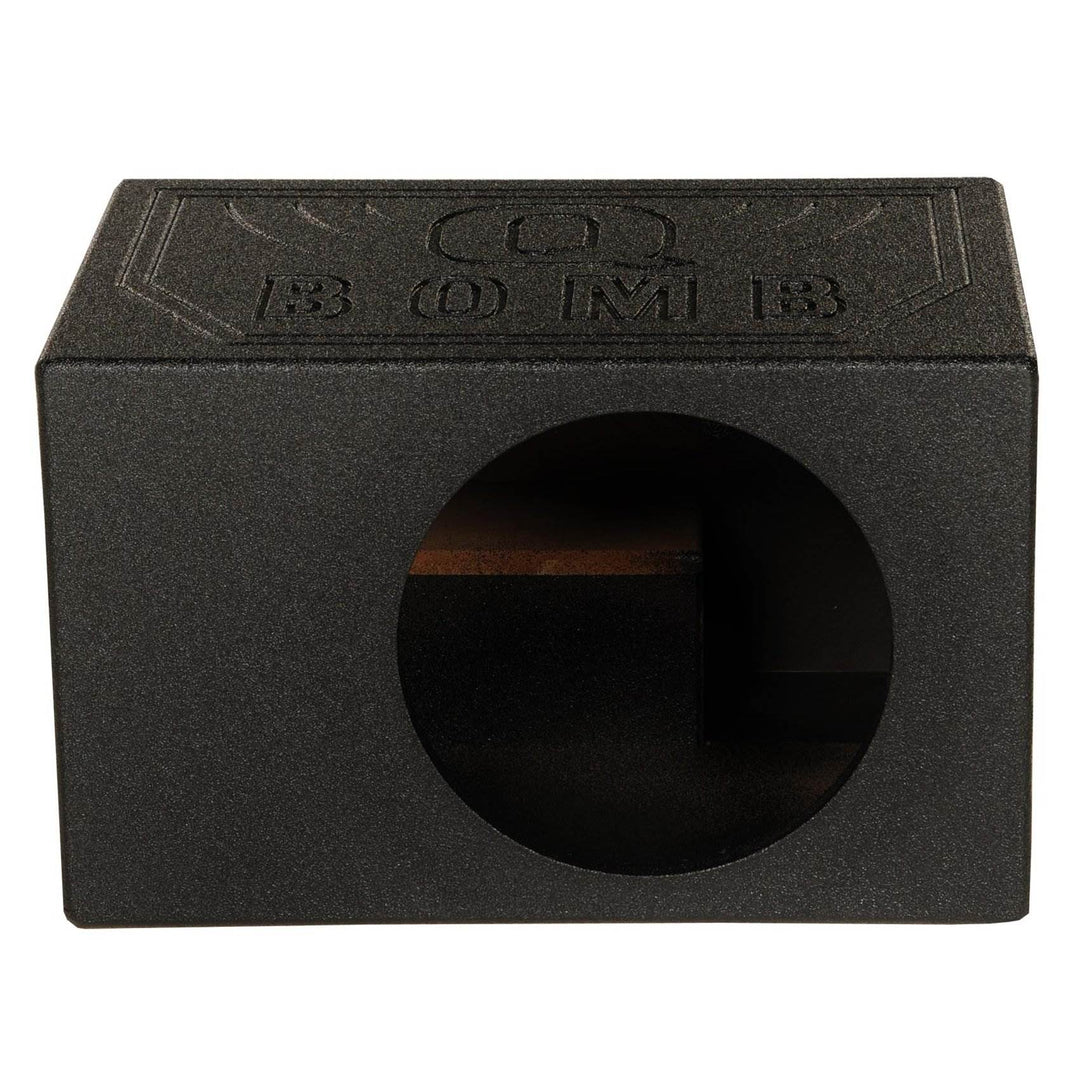 Q-Power Single 8 Inch Vented Ported Car Subwoofer Sub Box Enclosure (Used)