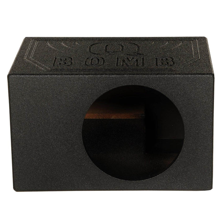 Q-Power Single 8 Inch Vented Ported Car Subwoofer Sub Box Enclosure (Used)