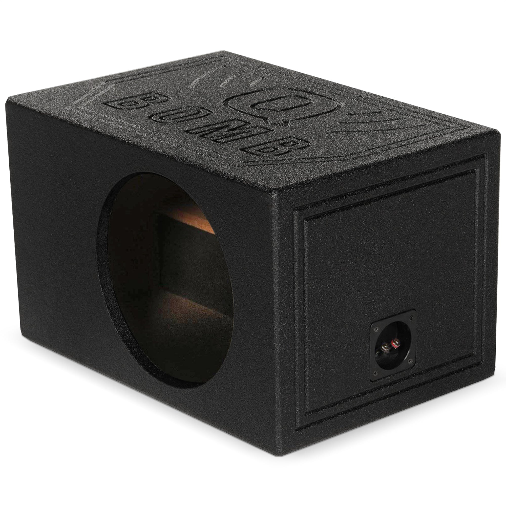 QPower QBOMB8VL Single 8 Inch Vented Ported Car Subwoofer Sub Box Enclosure