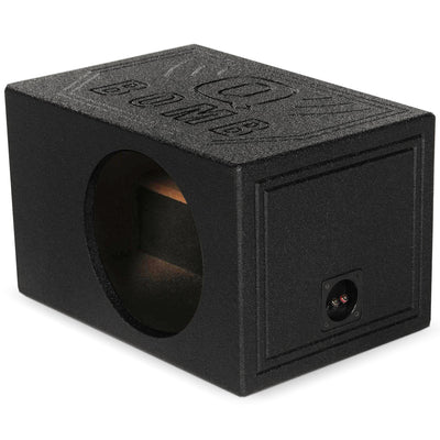 QPower QBOMB8VL Single 8 Inch Vented Ported Car Subwoofer Sub Box Enclosure