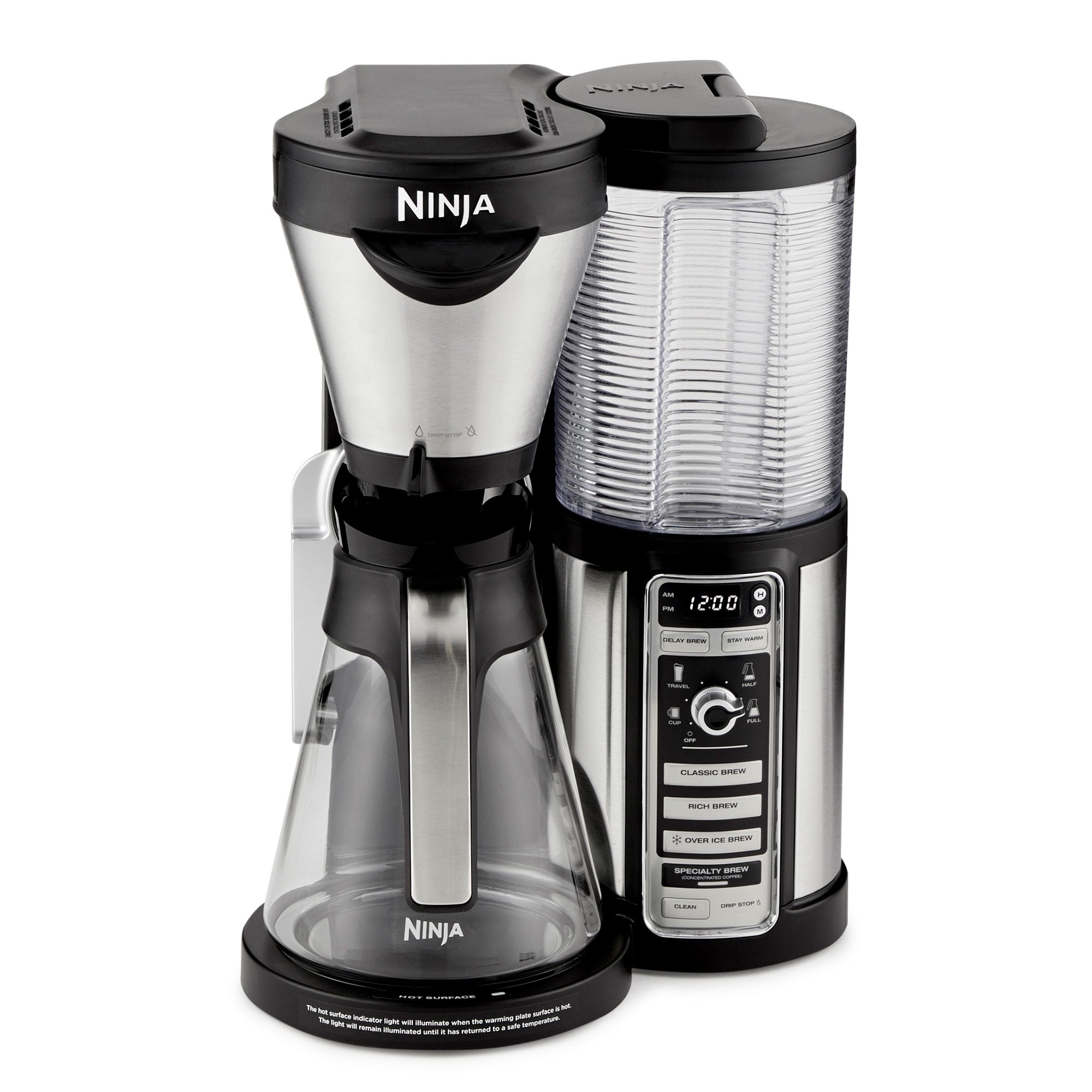 Ninja CF080 Coffee Bar Auto-IQ 1 Touch Intelligence Brewer Maker w/ Glass Carafe