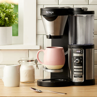 Ninja CF080 Coffee Bar Auto-IQ 1 Touch Intelligence Brewer Maker w/ Glass Carafe