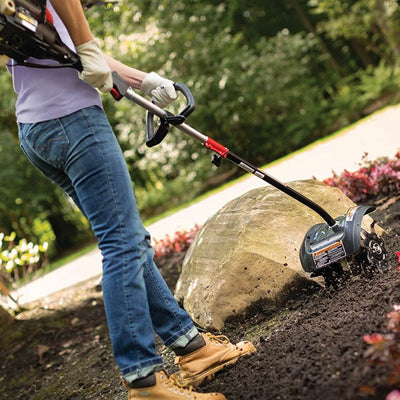 TrimmerPlus GC720 9 Inch Garden Soil Cultivator Attachment with 4 Premium Tines
