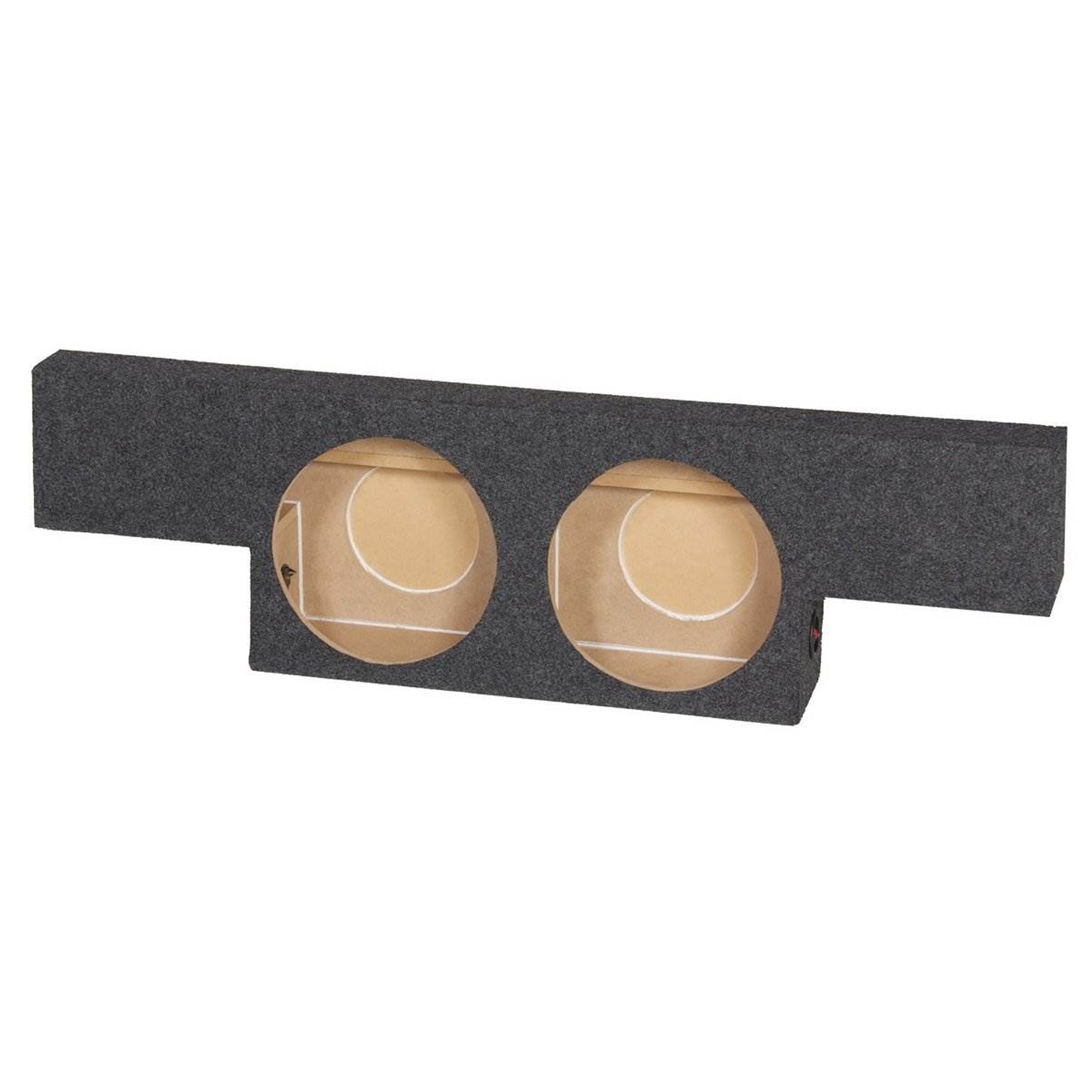QPower GMC Chevy 2004 - 2006 Crew Cab Behind Seat Dual 10" Subwoofer Box (Used) - VMInnovations