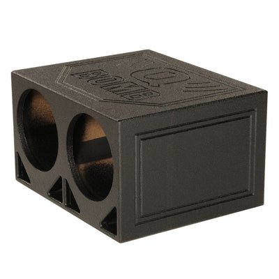 Q Power QBOMB10TB Dual 10-Inch Triangle Ported Subwoofer Box (Used) - VMInnovations