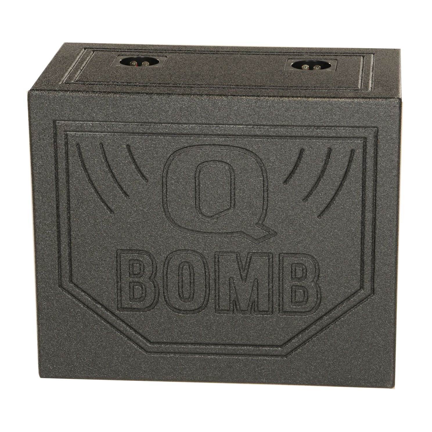 Q Power QBOMB10TB Dual 10-Inch Triangle Ported Subwoofer Box (Used) - VMInnovations