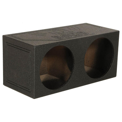 Q Power QBomb Dual 12" Sealed Port Subwoofer Box with Bedliner Spray (Open Box)