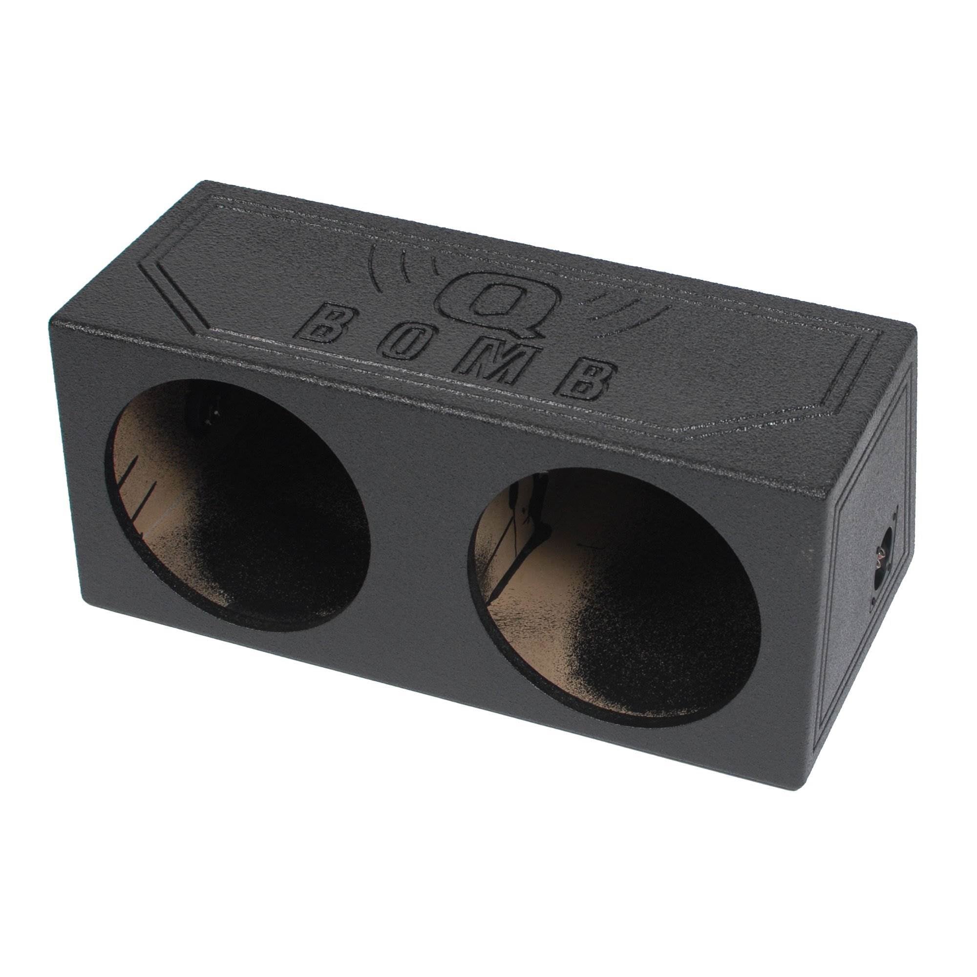 Q Power QBomb 12" Sealed Port Subwoofer Sub Box w/ Bedliner Spray (For Parts)