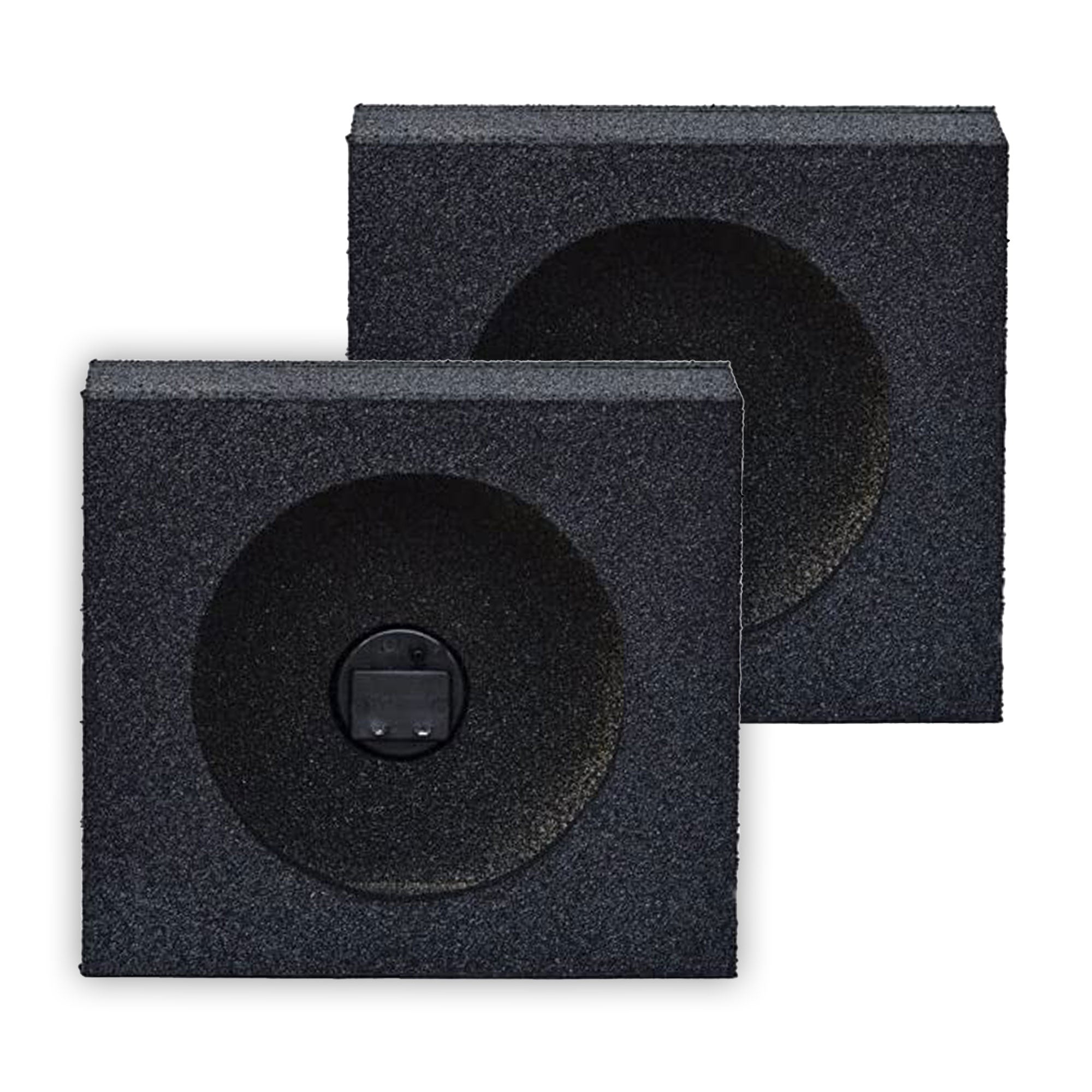 QPower QBomb QBTW6.5 Single 6.5" Bedliner Spray Car Speaker Enclosures, 2 Pack - VMInnovations
