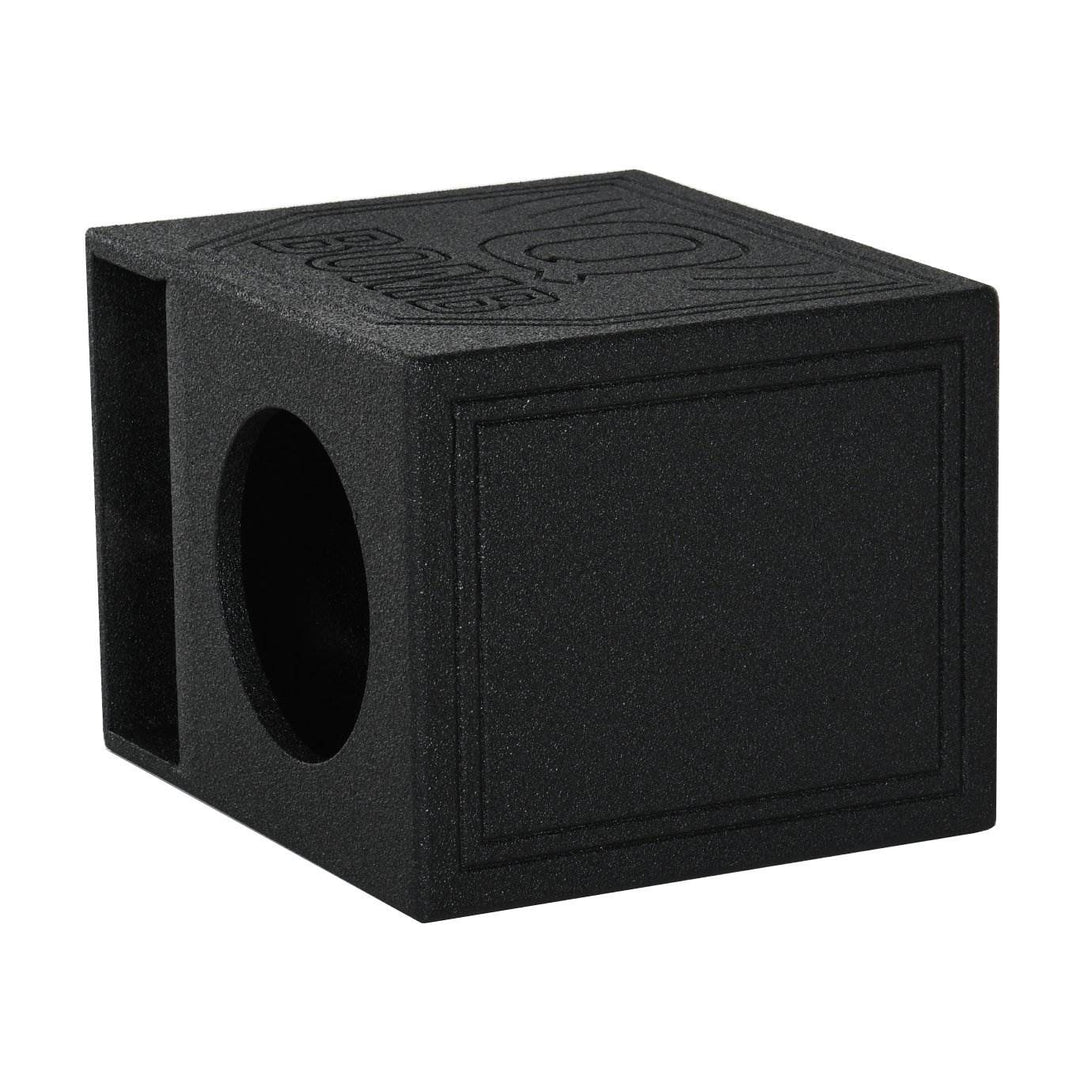 Q Power QBomb Single 10" Vented Port Sub Box w/ Bedliner Spray (Open Box)