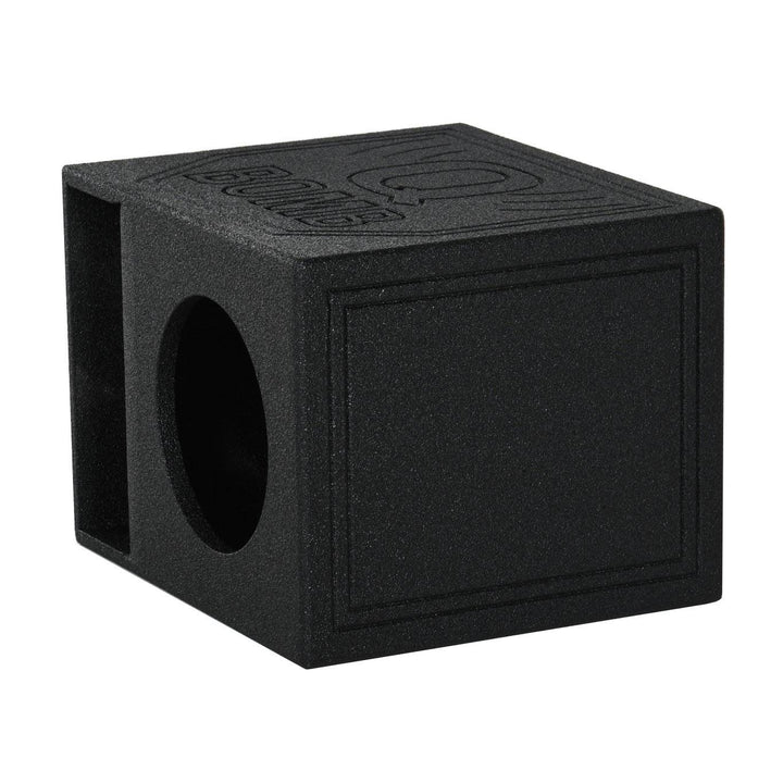 Q Power QBomb Single 10" Vented Port Sub Box w/ Bedliner Spray (Open Box)
