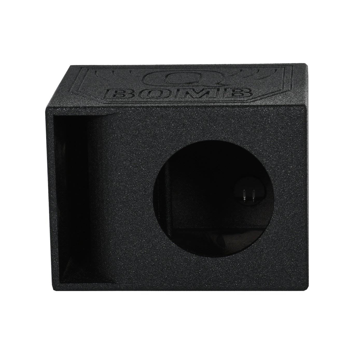 Q Power QBomb QBOMB10HP Single 10" Vented Port Subwoofer Box w/ Bedliner Spray - VMInnovations