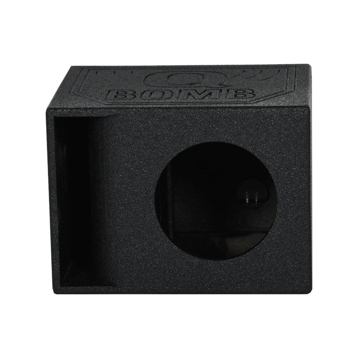 Q Power QBomb QBOMB10HP Single 10" Vented Port Subwoofer Box w/ Bedliner Spray