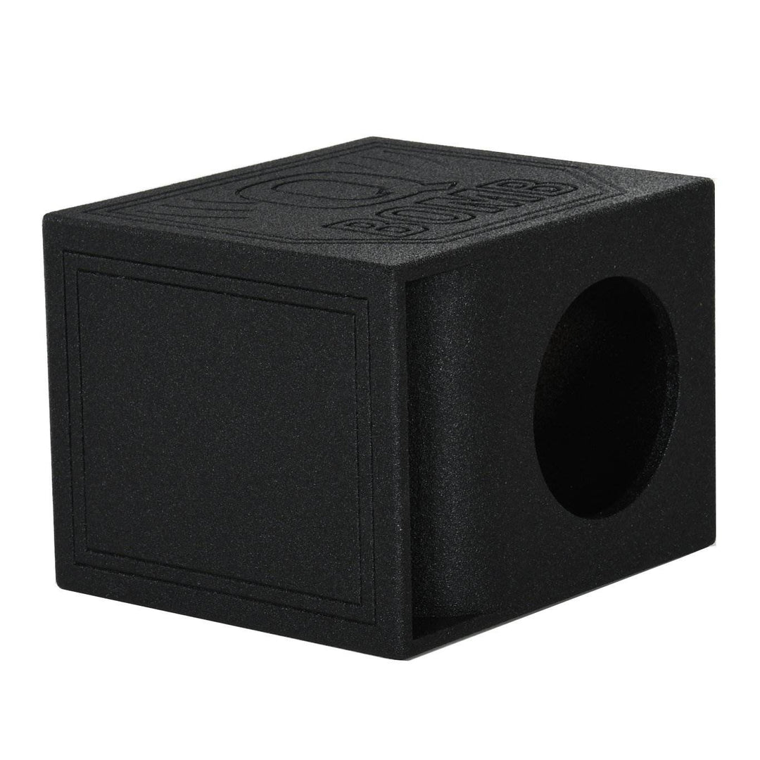 Q Power QBomb Single 10" Vented Port Sub Box w/ Bedliner Spray (Open Box)