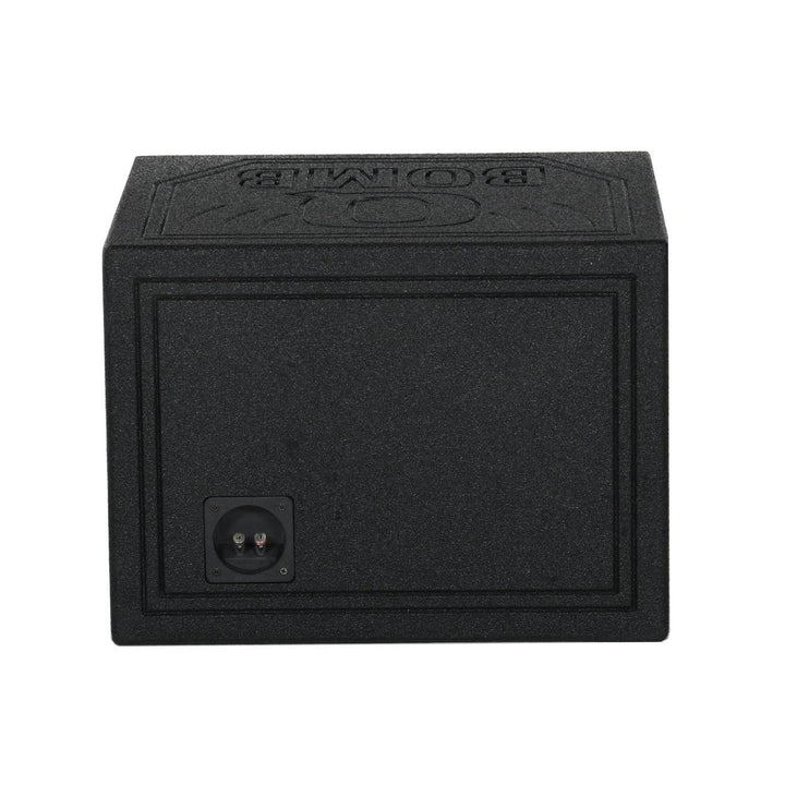 Q Power QBomb Single 10" Vented Port Sub Box w/ Bedliner Spray (Open Box)