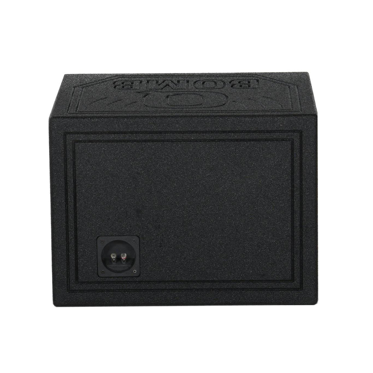 Q Power QBomb QBOMB10HP Single 10" Vented Port Subwoofer Box w/ Bedliner Spray