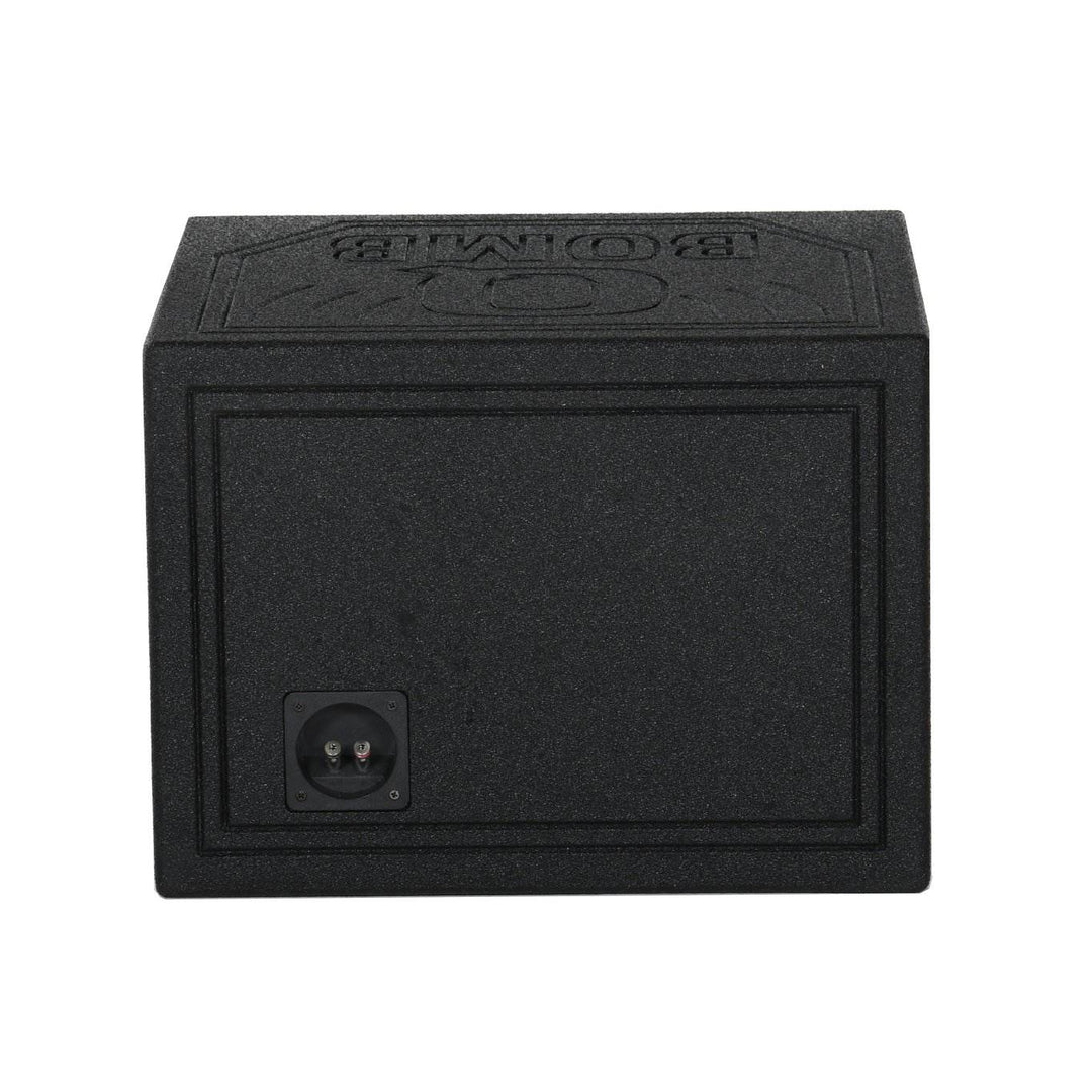Q Power QBomb QBOMB10HP Single 10" Vented Port Subwoofer Box w/ Bedliner Spray