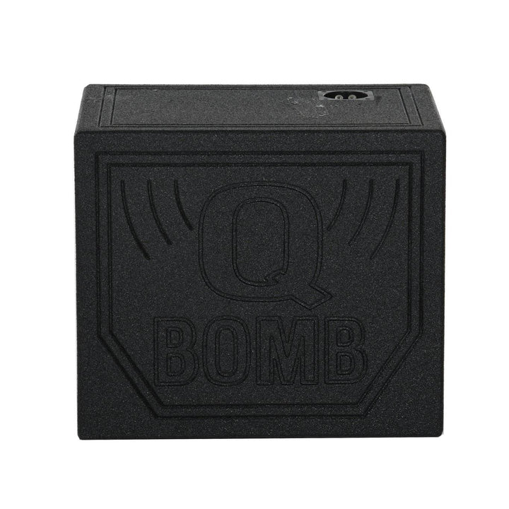 QPower QBomb QBOMB12HP Single 12" Vented Port Subwoofer Box w/ Bedliner Spray - VMInnovations