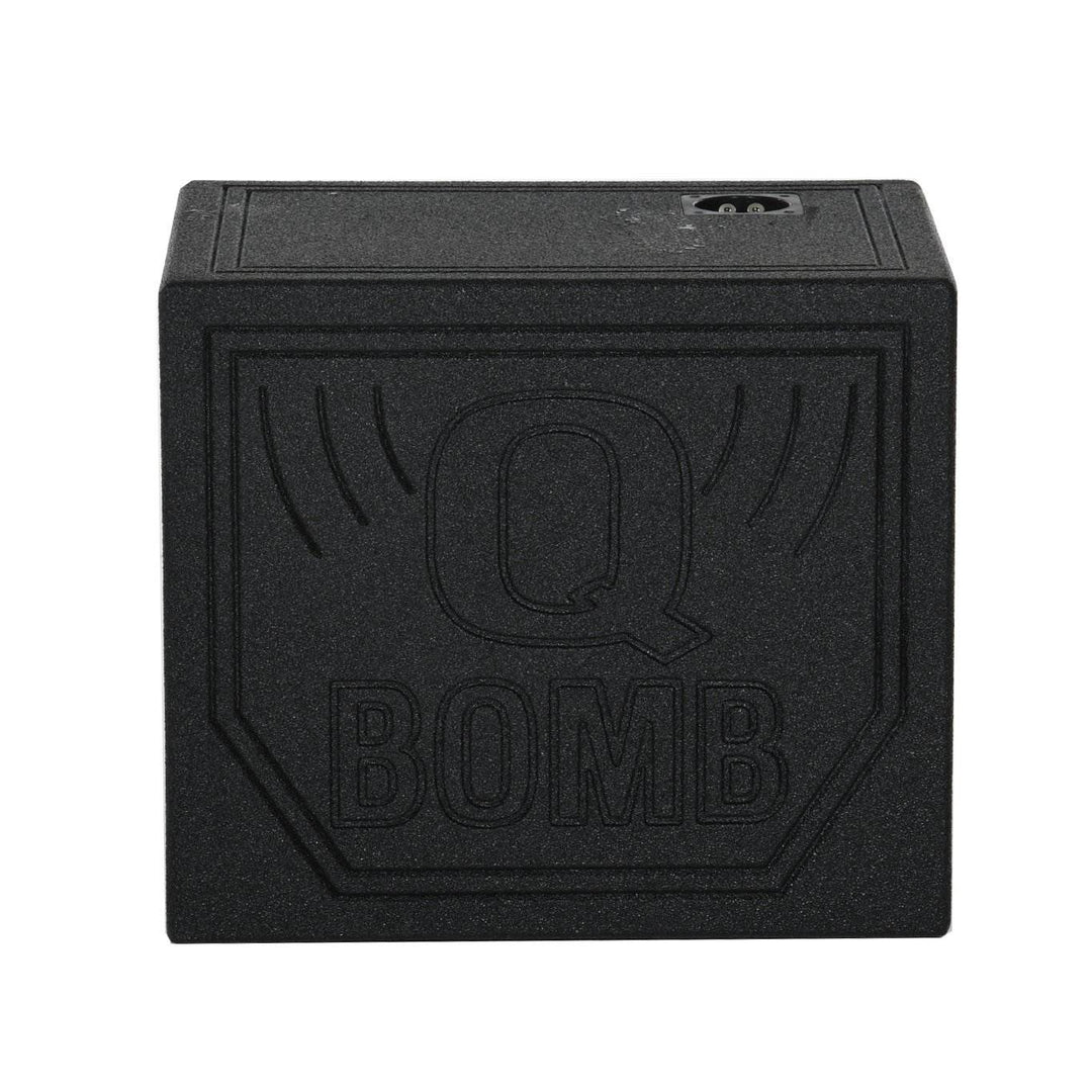 Q Power QBomb Single 12" Vented Port Subwoofer Box w/ Bedliner Spray (Open Box)