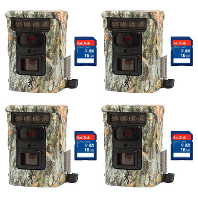 Browning Trail Cameras Defender 850 Bluetooth IR Game Camera, 2 Pack + SD Cards