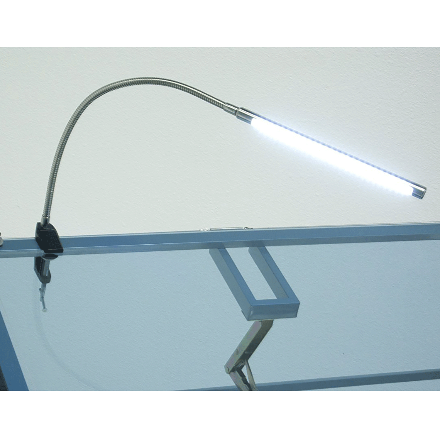 Studio Designs Modern Office Art Station Table LED Bar Lamp, Silver (Open Box)