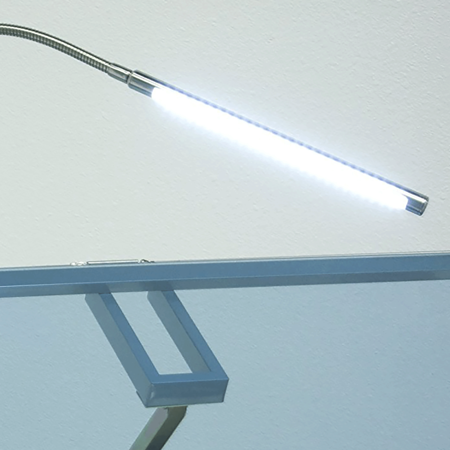 Studio Designs Modern Office Art Station Table LED Bar Lamp, Silver (Open Box)