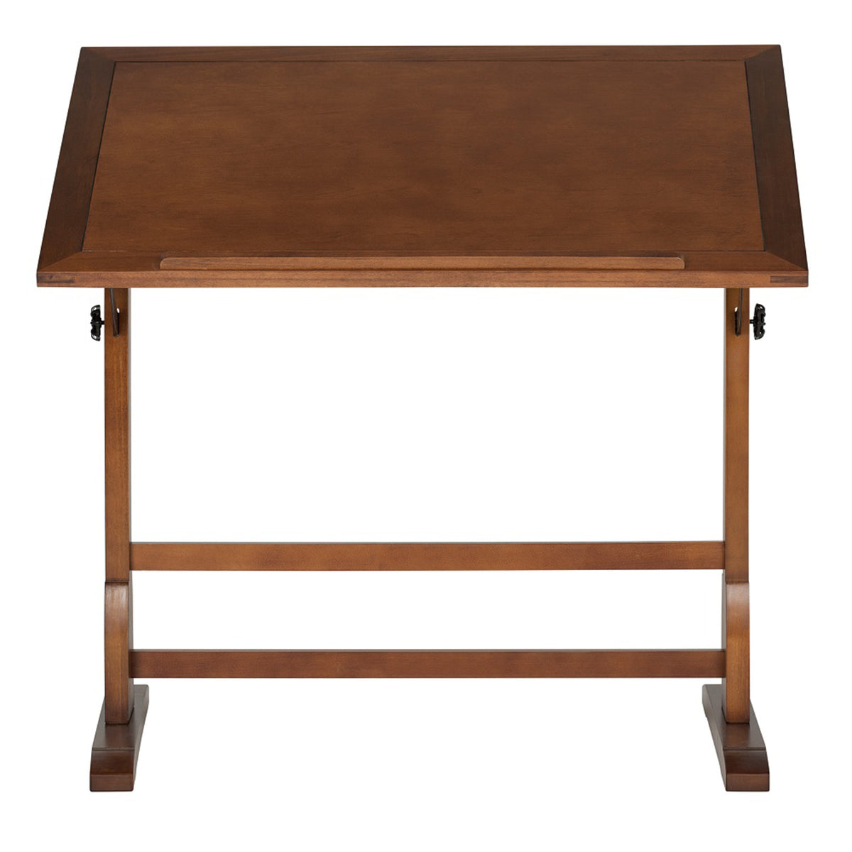 Studio Design 42" Vintage Drawing Wood Table Craft Desk Rustic Oak (Damaged)