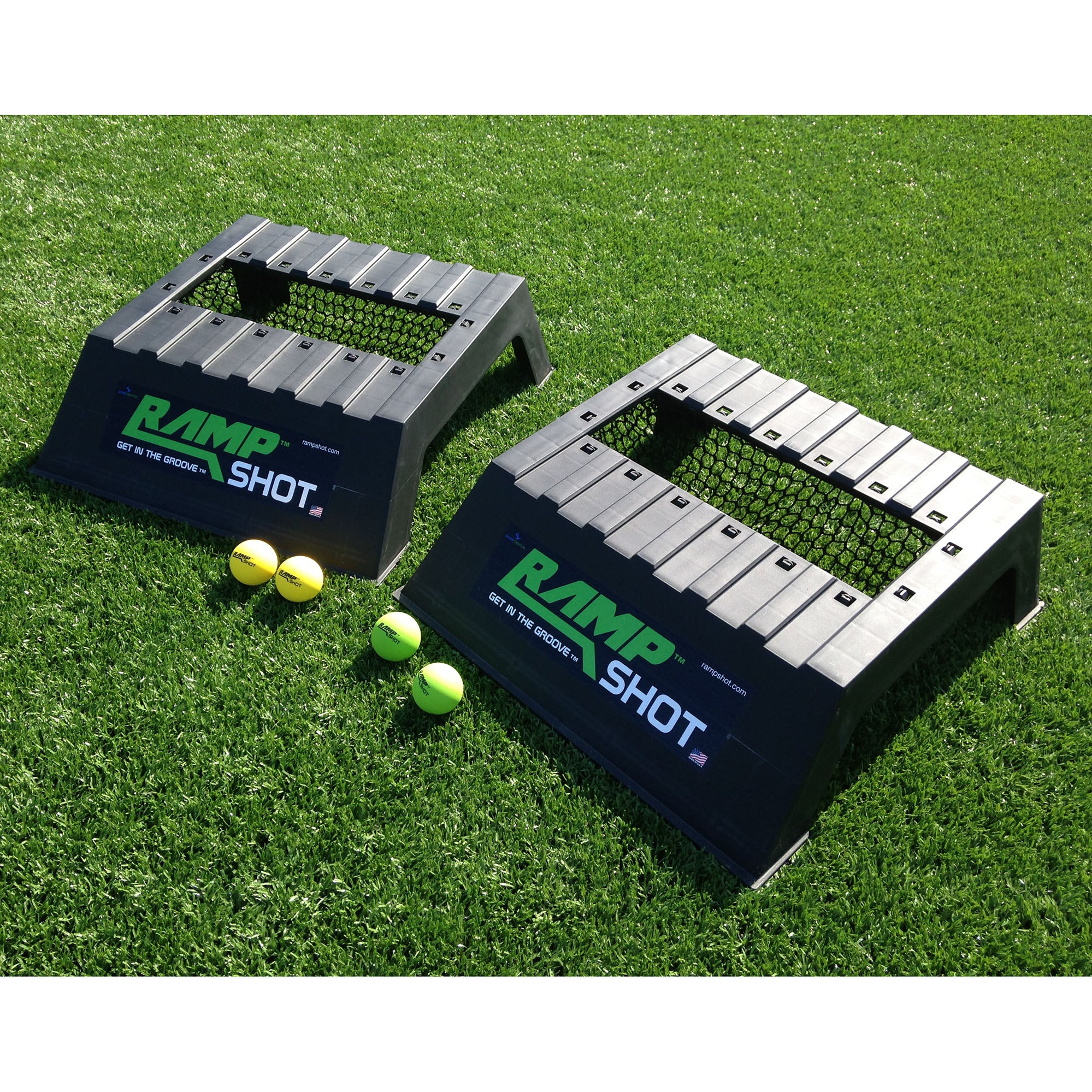 RampShot Cornhole Family Game Set w/ 2 Ramps, 4 Balls, 2 Nets (Open Box)