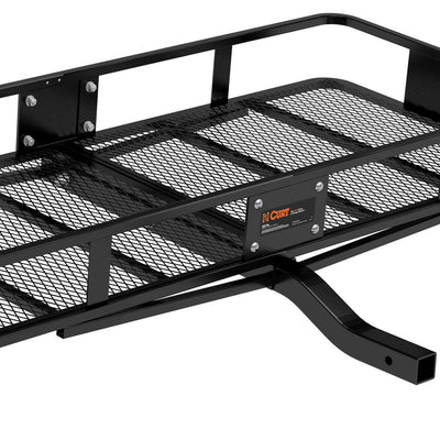Curt Vehicle Rear Mounting Basket Style Cargo Carrier for up to 500 Lbs 18152