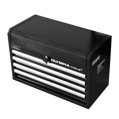 Olympia Tools 87-263 Table Top 4-Drawer Organizer Tool Storage Chest, Black