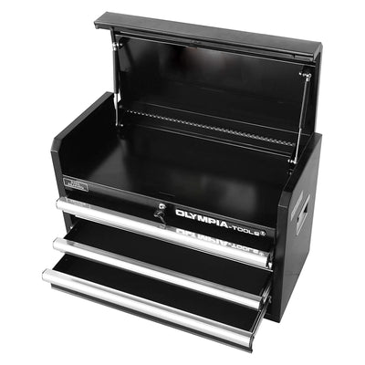 Olympia Tools 87-263 Table Top 4-Drawer Organizer Tool Storage Chest, Black