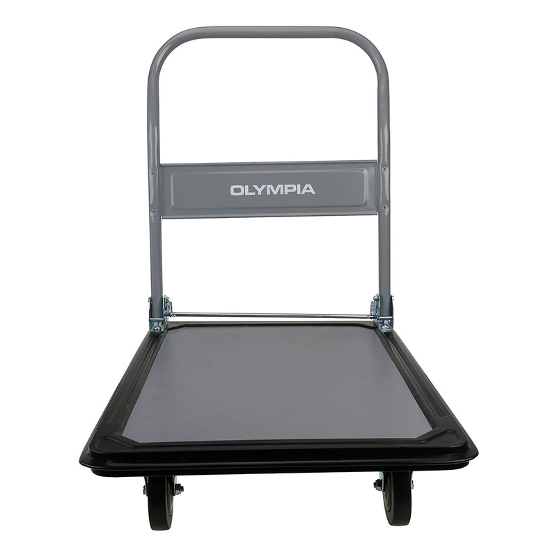 Olympia Tools 660 Pound Capacity Rolling Platform Hand Cart, Grey (Used)