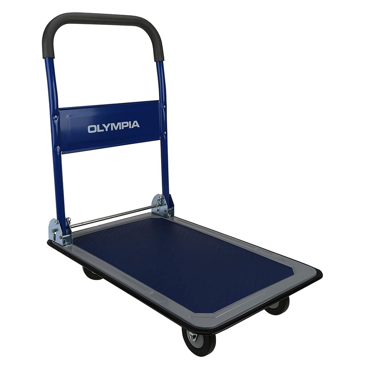 Olympia Tools Heavy Duty 350 Pound Capacity Platform Cart, Blue (Open Box)