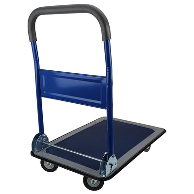 Olympia Tools Heavy Duty 350 Pound Capacity Folding Platform Cart, Blue (Used)