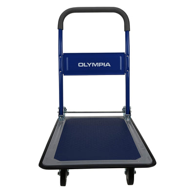 Olympia Tools Heavy Duty 350 Pound Capacity Platform Cart, Blue (Open Box) - VMInnovations