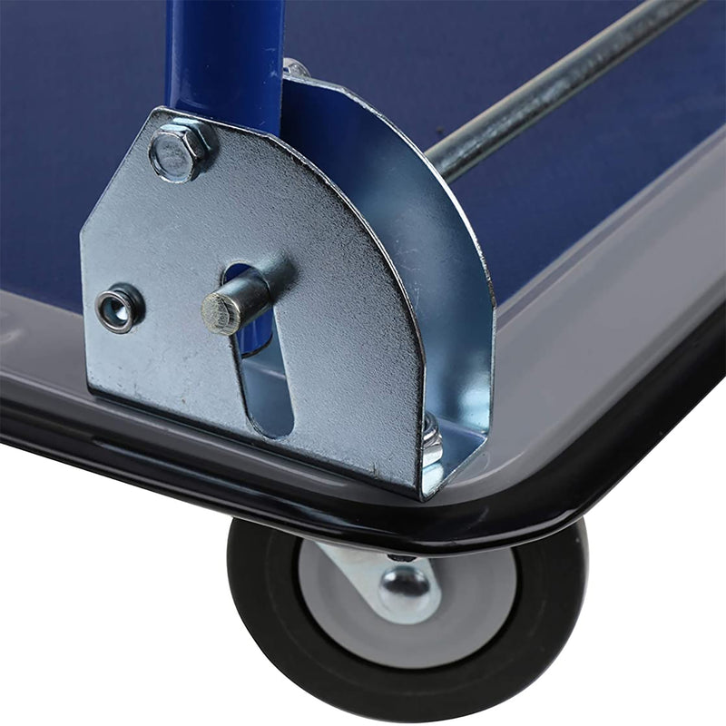 Olympia Tools Heavy Duty 350 Pound Capacity Folding Platform Cart, Blue (Used)