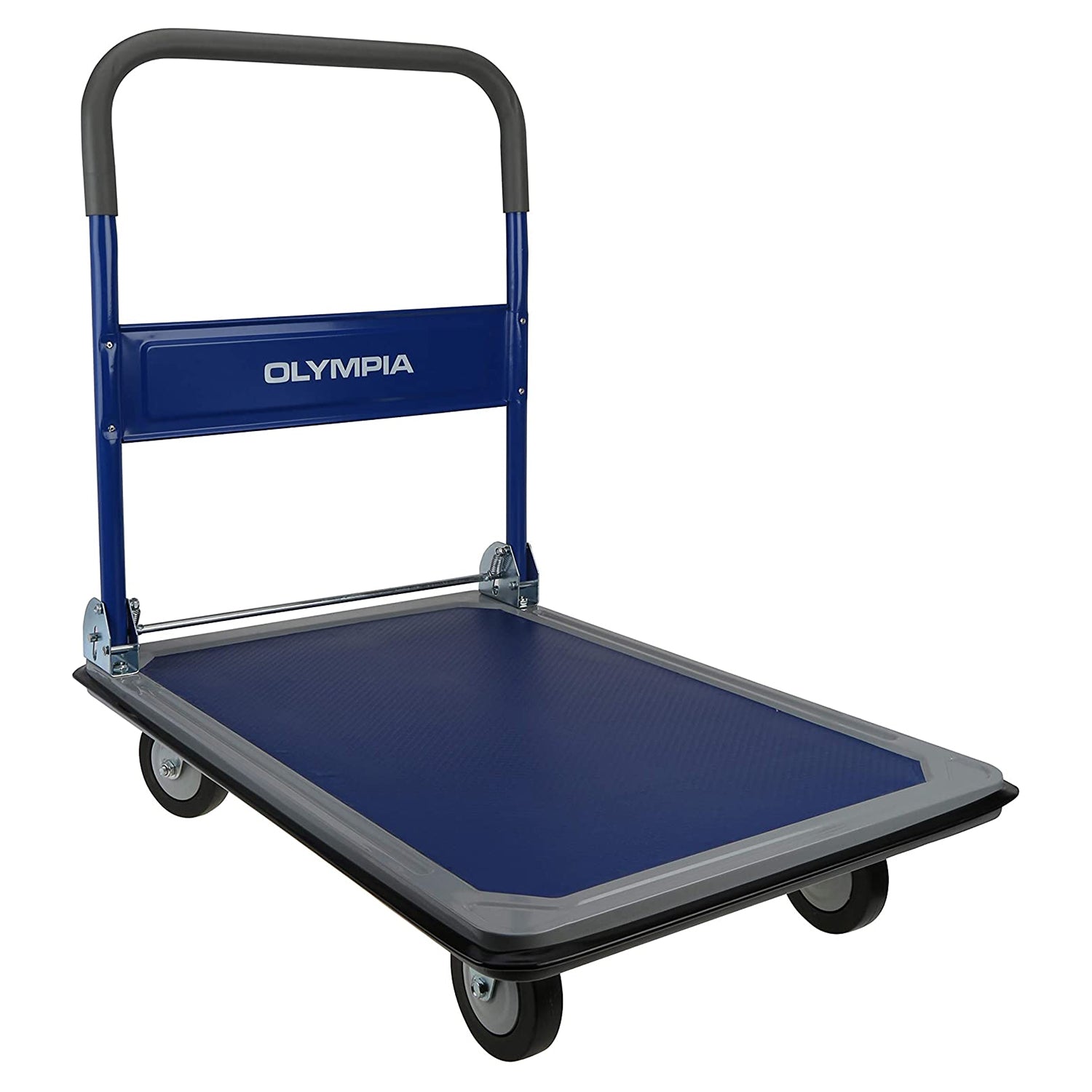 Olympia Tools 700 Pound Capacity Rolling Platform Hand Cart, Blue (Used)