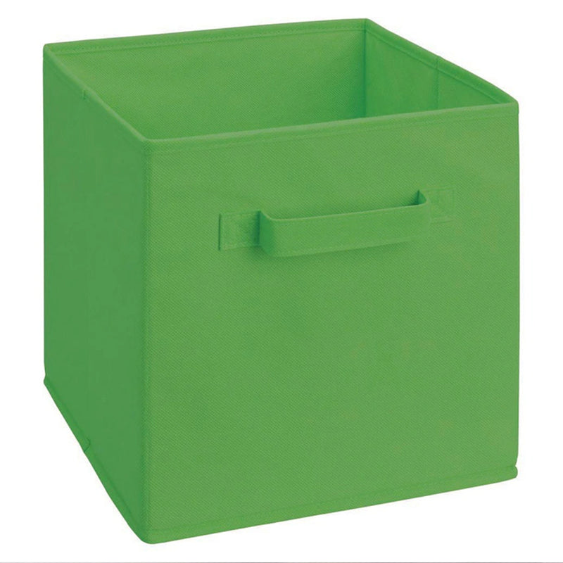 ClosetMaid Fabric Storage Organizer Cube Drawer & Handles, Hunter Green (6 Pack)