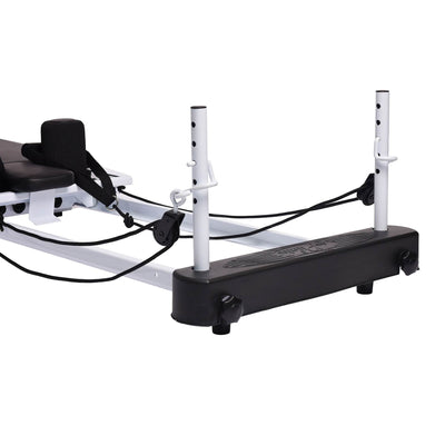 Stamina AeroPilates 5 Cord Reformer Fitness Workout Machine w/ Cardio Rebounder (Refurbished)